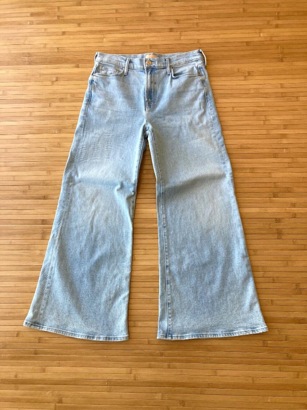 Mother The Twister Flood Wide Leg Ankle Jeans Stretch 29 Lost Art